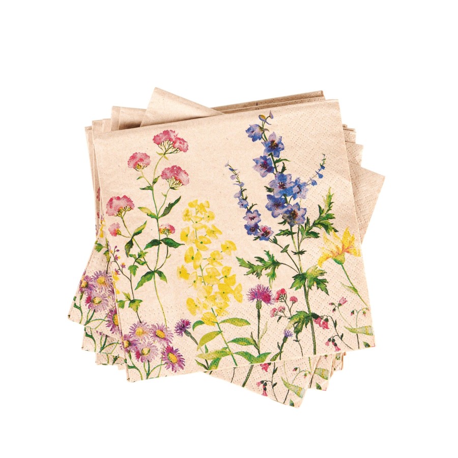 CASA Servilletas | Eco Floral Paquete De 20 Servilletas Varios Colores