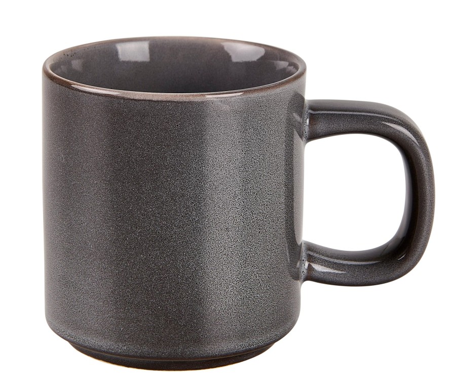 CASA Tacitas | Mineral Graphite Taza Con Asa Gris