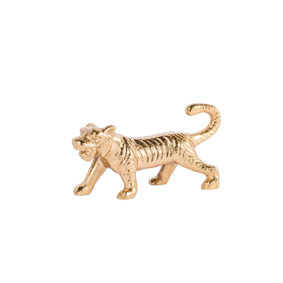 CASA Figuras Decorativas | Tiger Tigre Decorativa Dorado