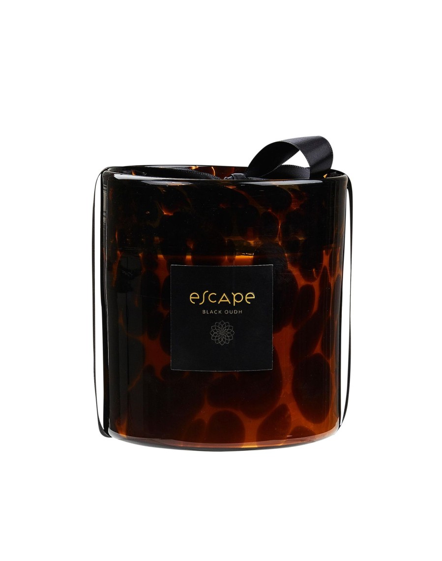 CASA Velas | Escape Black Oudh Marron, Ocre, Multicolor