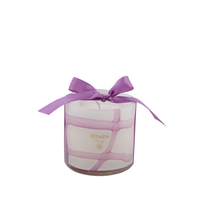 CASA Velas | Escape Purple Iris Vela Perfumada En Vaso Morado Claro