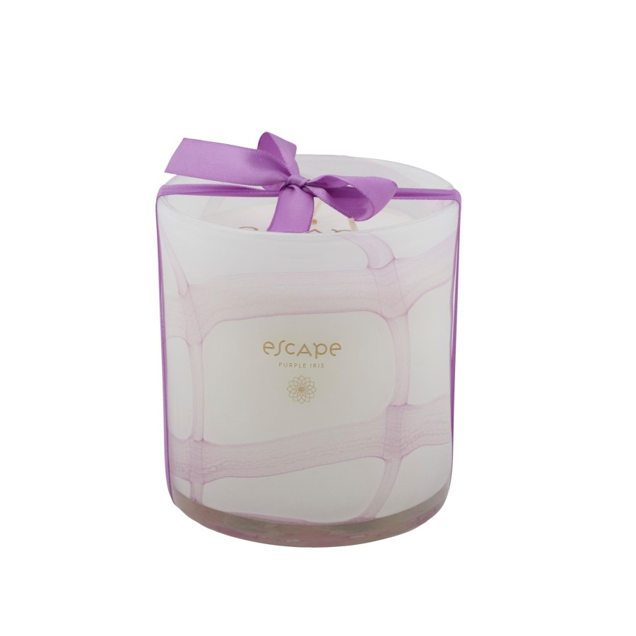 CASA Velas | Escape Purple Iris Vela Perfumada Xl En Vaso Morado Claro