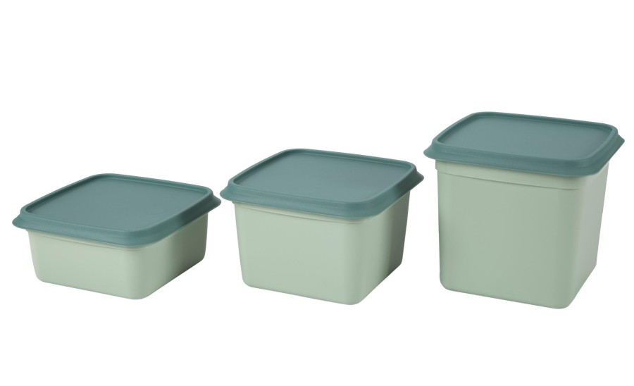 CASA Taperes | Freezer Cajas Congeladoras Juego De 10 Menta, Verde Oscuro