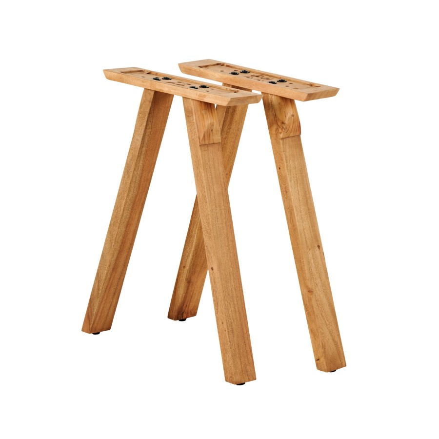 CASA Mesa De Comedor | Acacia Patas De Mesa V Juego De 2 Natural