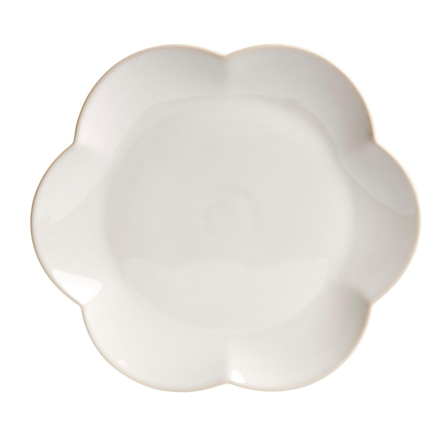 CASA Platos | Dahlia Flower Plato Blanco