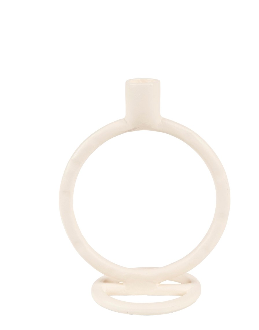 CASA Candelabros | Rings Candelabro Blanco