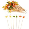 CASA Accesorios Cocteles | Fruities Palillos Apero Juego De 50 Mezcla De 3 Colores Naranja, Amarillo, Verde