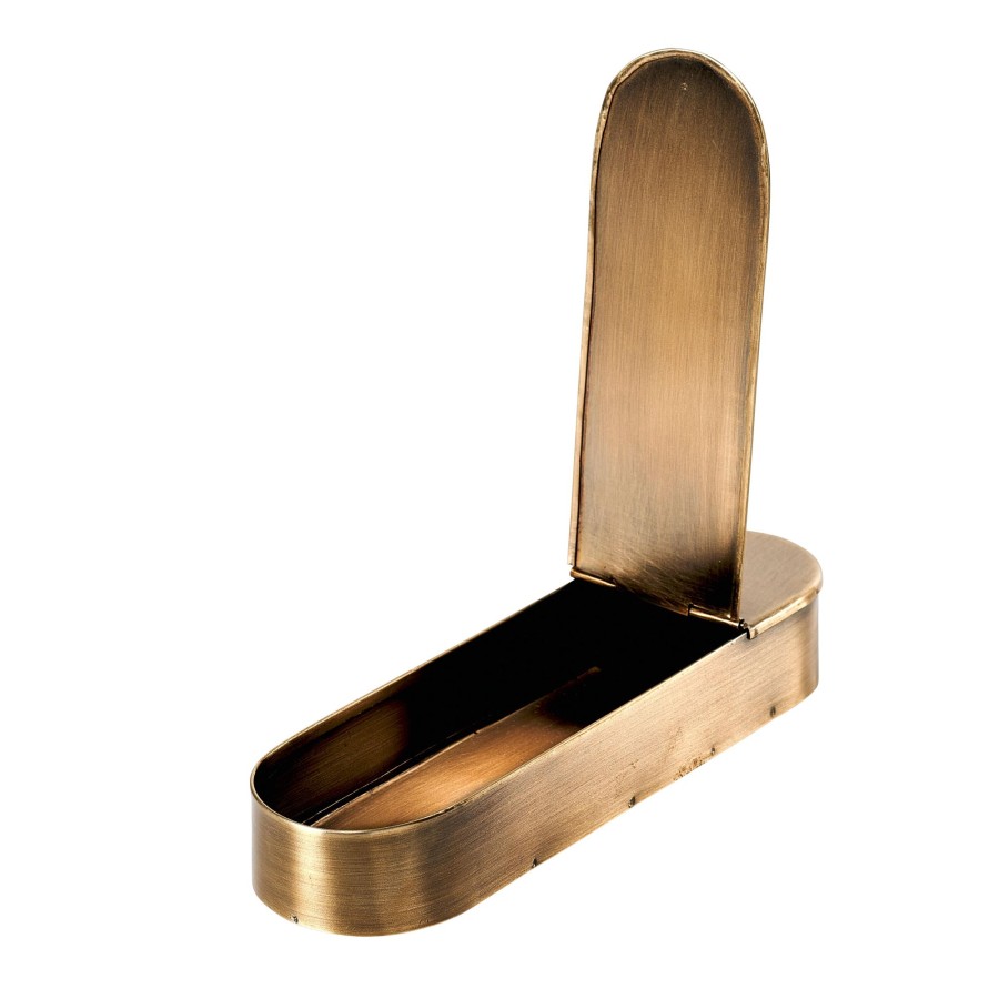 CASA Cajas De Almacenamiento | Brass Cubo Basura Mesa Bronceado