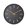 CASA Campanas | Black Reloj De Pared Negro