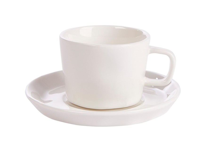 CASA Tazas | Marea Tacita Taza Y Plato Blanco