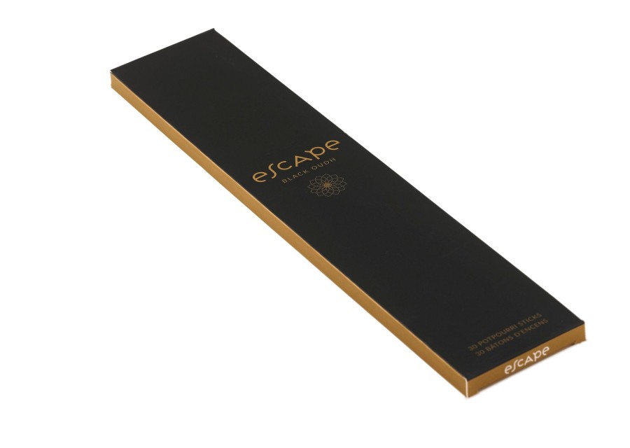 CASA Articulos Aromaticos | Escape Black Oudh Incienso 30 Palillos Negro