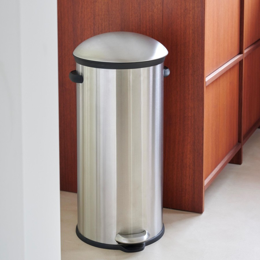 CASA Cubos De Basura | Elegance Cubo Con Pedal 30L Plateado