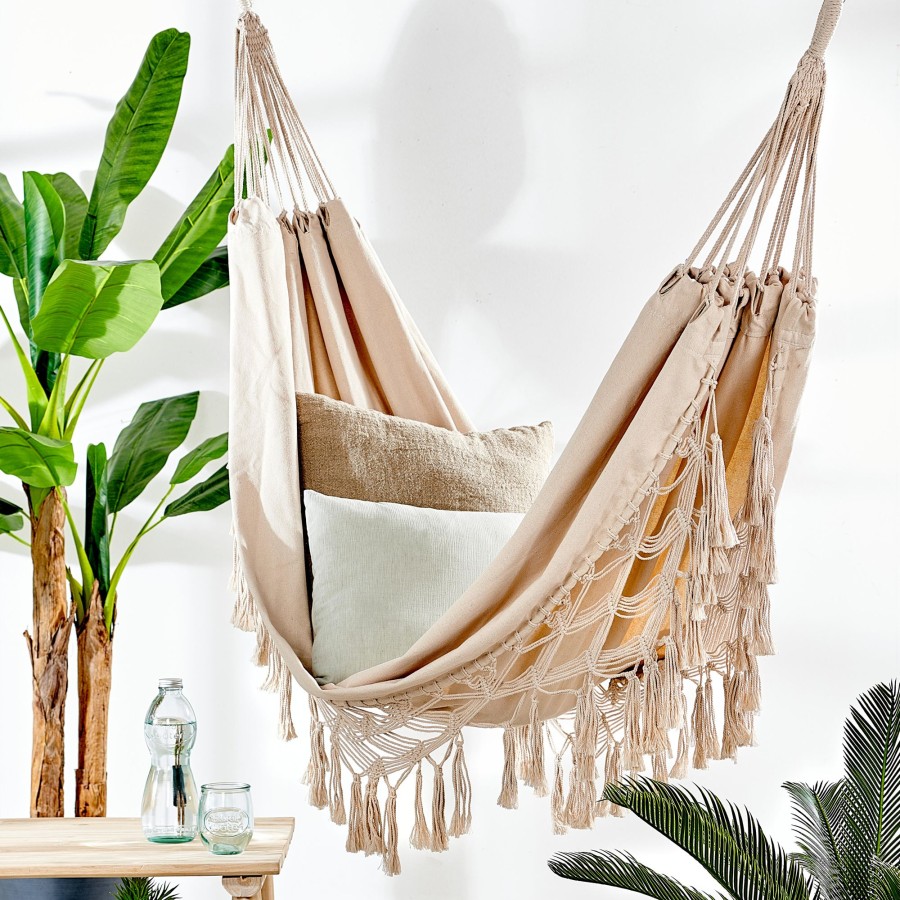 CASA Hamacas | Macrame Hamaca Blanco Blanco Apagado