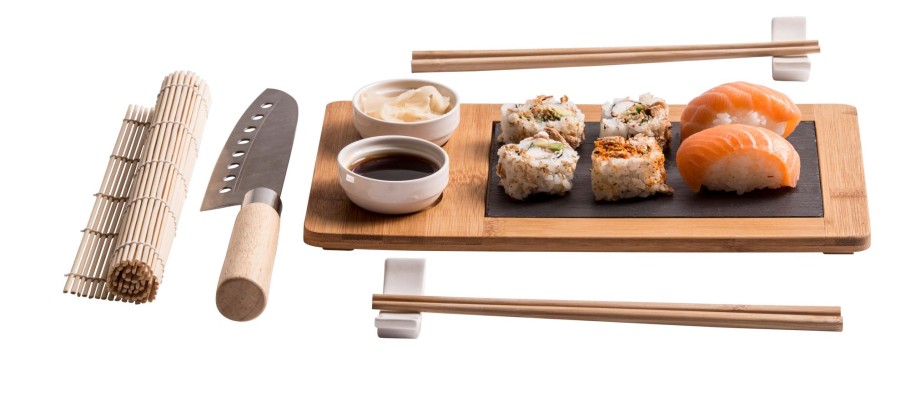 CASA Instrumentos De Cocina | Samourai Juego Para Sushi De 10 Piezas Natural