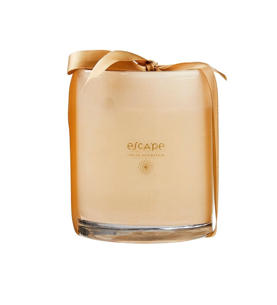 CASA Velas | Escape Indian Inspiration Vela Perfumada En Vaso Blanco, Beis, Multicolor