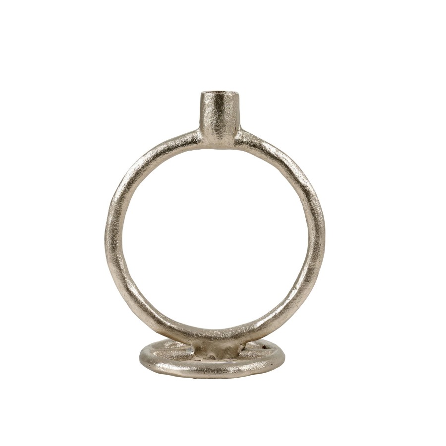 CASA Candelabros | Rings Candelabro Plateado