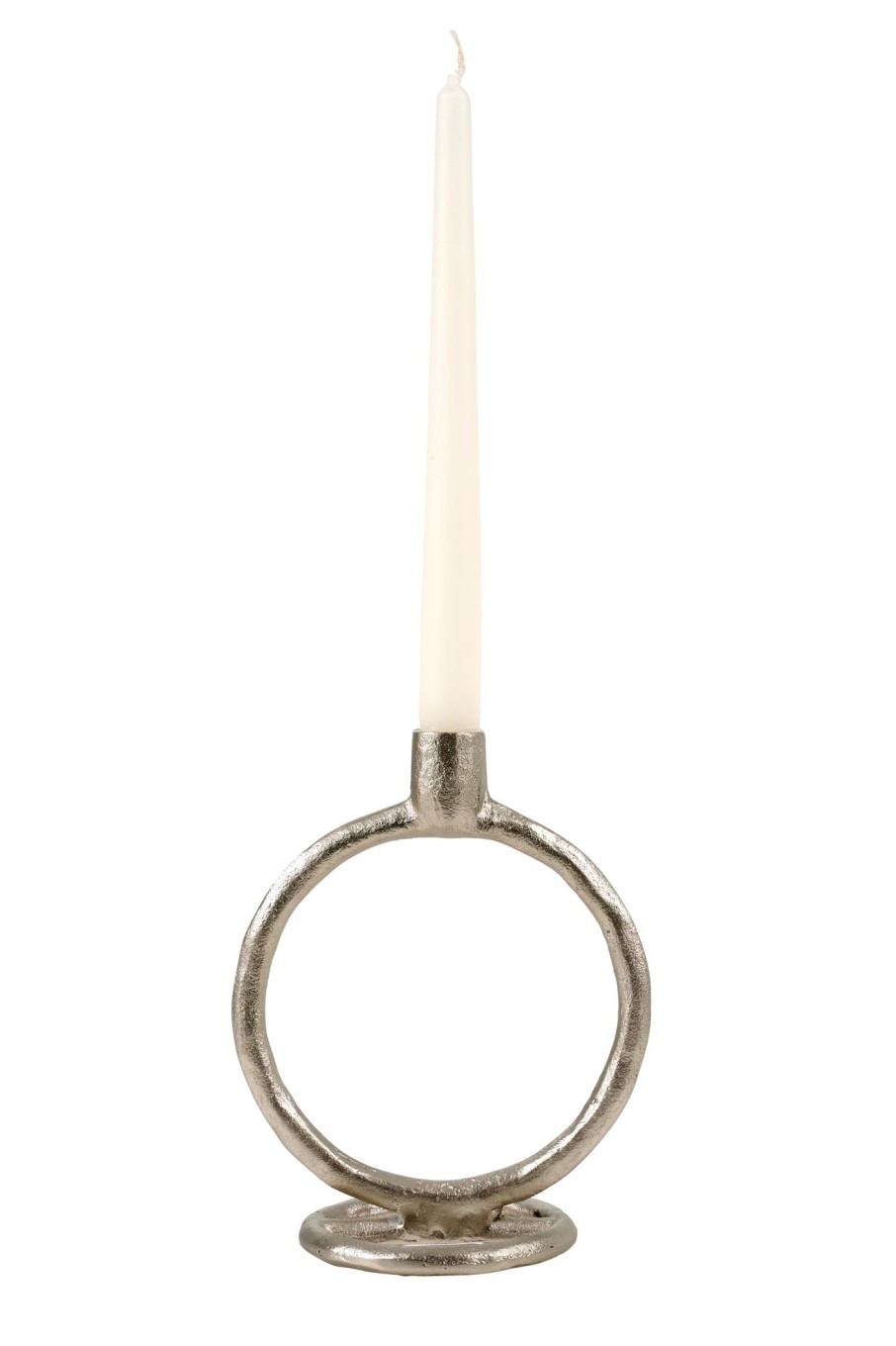 CASA Candelabros | Rings Candelabro Plateado