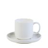 CASA Tazas | Moon Taza Y Plato Blanco