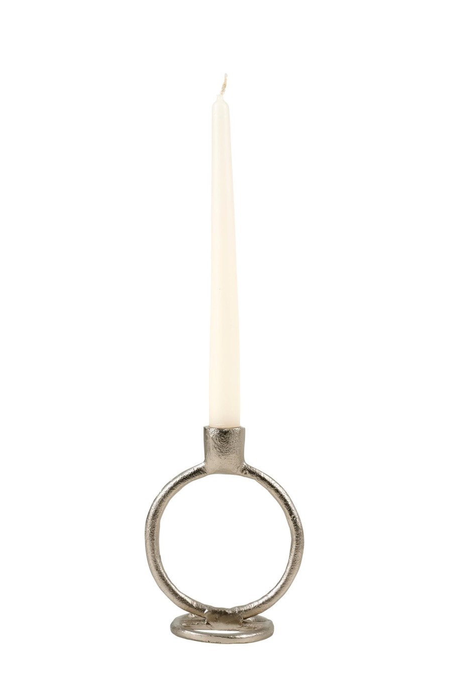 CASA Candelabros | Rings Candelabro Plateado