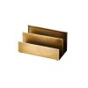 CASA Cajas Para Cartas | Brass Soporte Para Cartas 2 Compart. Bronceado