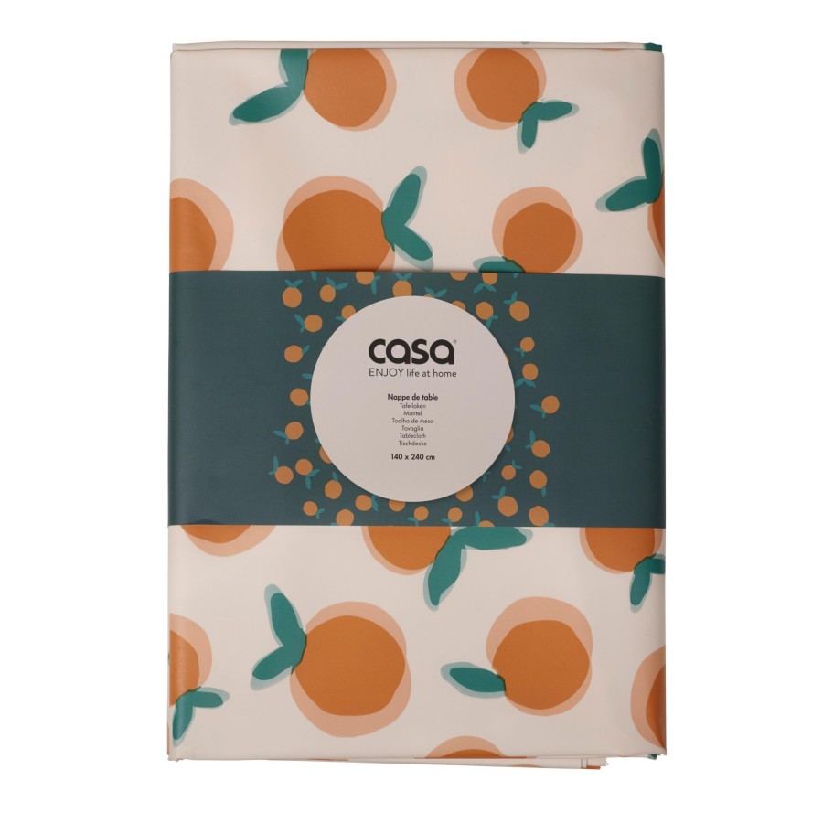 CASA Manteles | Naranja Mantel Peva Multicolor