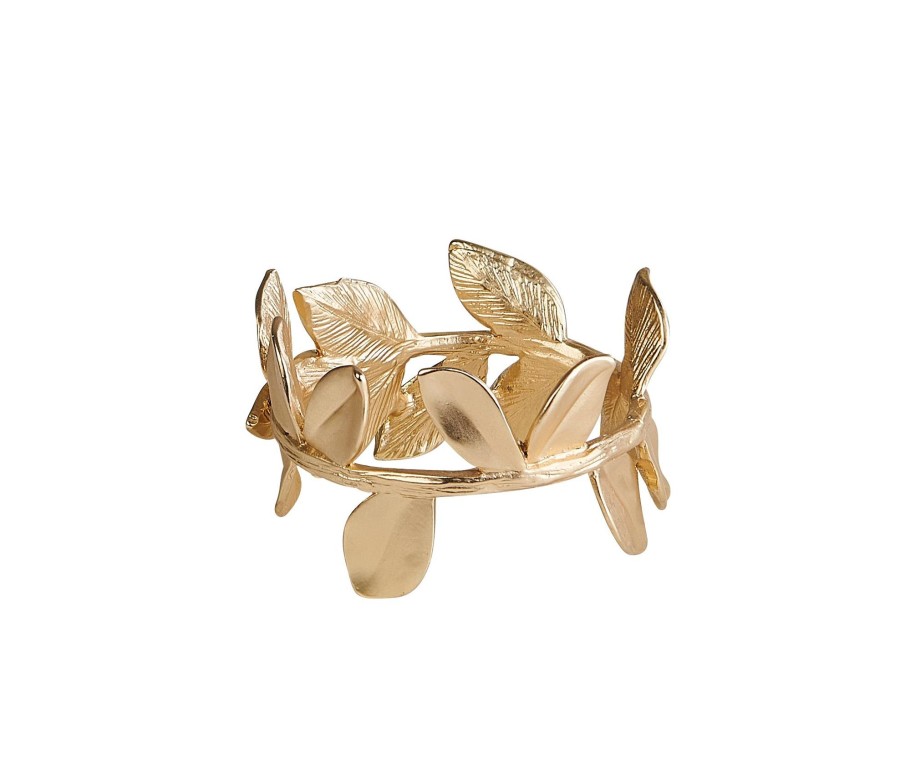 CASA Anillos Para Servilletas | Leafs Anillo/Servilleta Dorado